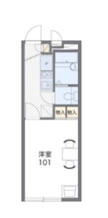 レオパレスナカザトの物件間取画像